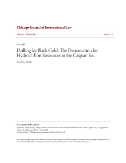 The Demarcation for Hydrocarbon Resources in the Caspian Sea