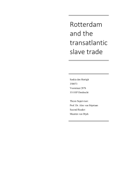 Rotterdam and the transatlantic slave trade