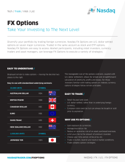 FX Options - NASDAQTrader.com
