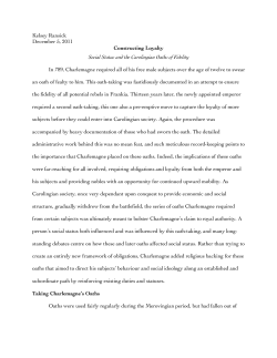 Carolingian Oaths - Kelsey JS Ransick