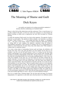 DK04 Shame and Guilt