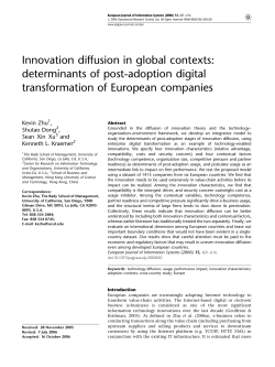 Innovation diffusion in global contexts
