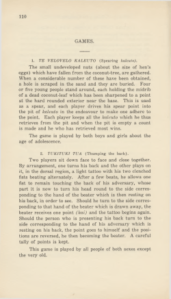 GAMES. The small undeveloped nuts (about the size of hen`s eggs