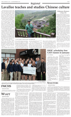 Lavallee teaches and studies Chinese culture