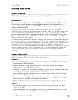 Math Level II Student Handout