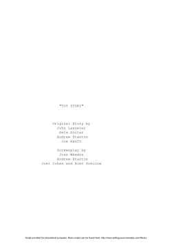 toy story - SellingYourScreenplay.com