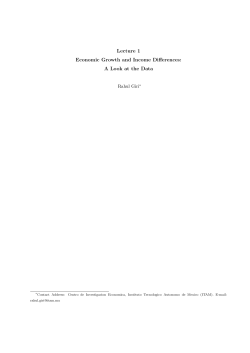 Differences in GDP per capita across countries