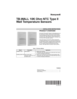 62-0387—03 - TB-WALL 10K NTC Type II Wall