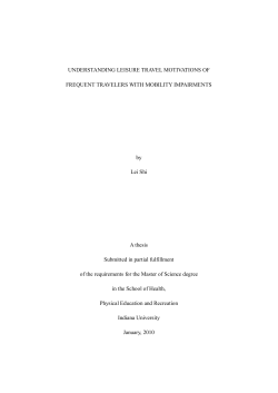 Understanding leisure travel motivations of frequent