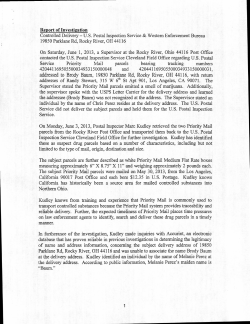 Controlled Delivery &mdash; US Postal Inspection