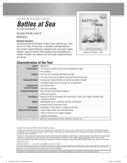 Battles at Sea - Houghton Mifflin Harcourt