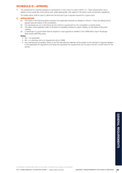 CAMS Manual, General Requirements
