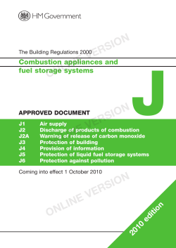 Combustion Appliances and Fuel Storage Systems