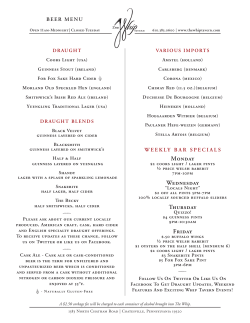 Monday Wednesday Thursday Friday