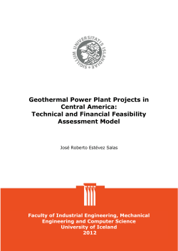 Geothermal Power Plants Projects in Central America