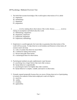 Methods Overview Test