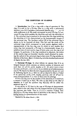 the identities of pi-rings 27 - American Mathematical Society