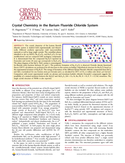 Crystal Chemistry in the Barium Fluoride Chloride System