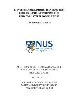 esoteric entanglements, tenacious ties: does economic