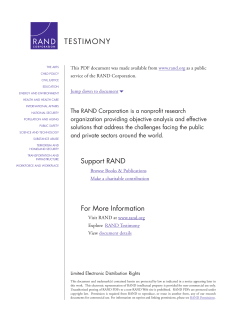 Challenges of Applying Risk Management to Terrorism Security Policy