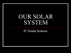 our solar system - Net Start Class
