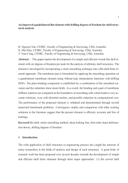1 An improved quadrilateral flat element with drilling degrees of