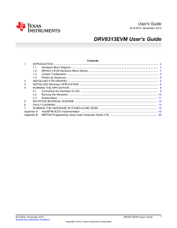 DRV8313EVM User Guide
