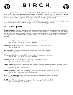 Drink Descriptions