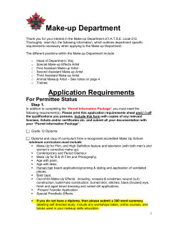 Make-up Department 1