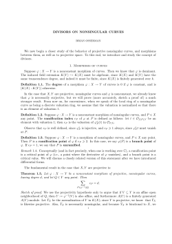 Divisors on nonsingular curves
