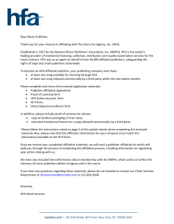 Dear Music Publisher