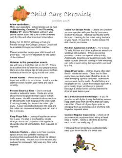 Child Care Chronicle - Elizabethtown Child Care Center