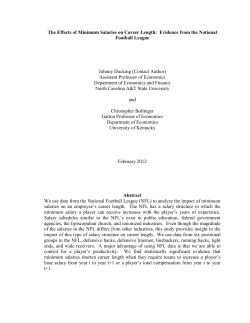 The Effects of Minimum Salaries on Career Length