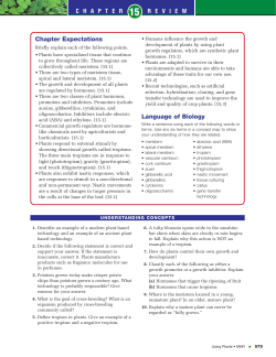 Chapter Expectations Language of Biology