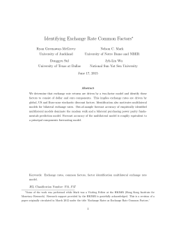 Identifying Exchange Rate Common Factors