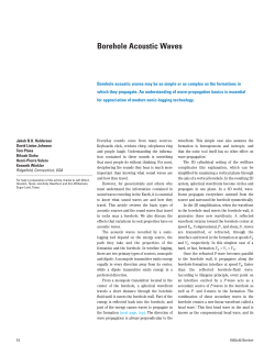 Borehole Acoustic Waves