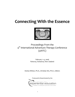 Connecting With the Essence - Association for Experiential Education