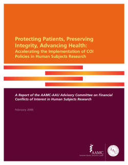 Protecting Patients, Preserving Integrity, Advancing Health