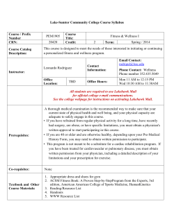 Lake-Sumter Community College Course Syllabus Course / Prefix