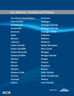 Gas Mixtures, Certified and Primary