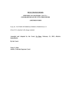 RULE CHANGE 2010(11)