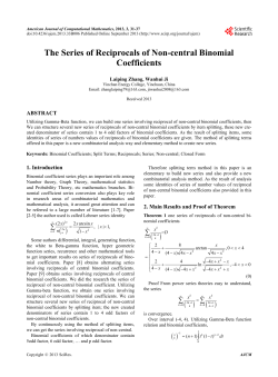 The Series of Reciprocals of Non