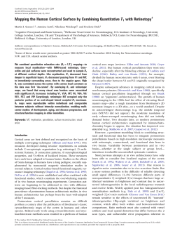 Mapping the Human Cortical Surface by