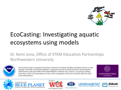EcoCasting: Investigating aquatic ecosystems using