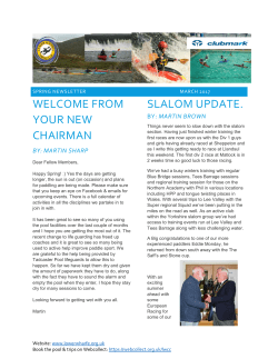 Newsletter March 2017 - Lower Wharfe Canoe Club