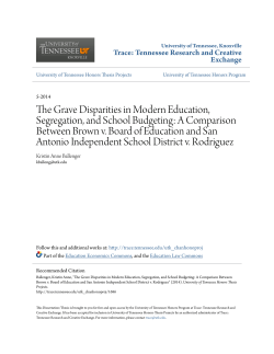 The Grave Disparities in Modern Education, Segregation
