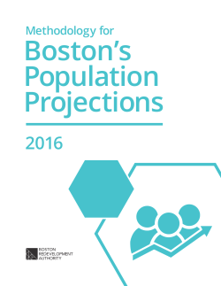 Methodology for Boston`s Population Projections