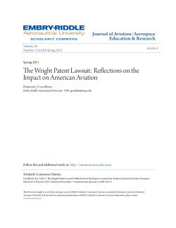 The Wright Patent Lawsuit: Reflections on the Impact on American
