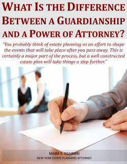 What Is the Difference Between a Guardianship and a Power of