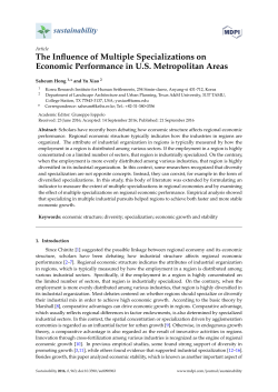 The Influence of Multiple Specializations on Economic Performance